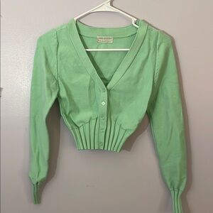 Urban Outfitters Green Cardigan Sweater